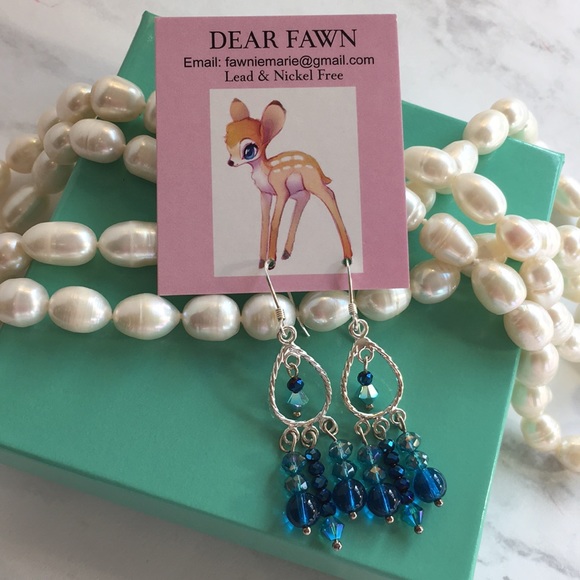 Dear Fawn Jewelry - New Sterling silver & Swarovski crystal earrings